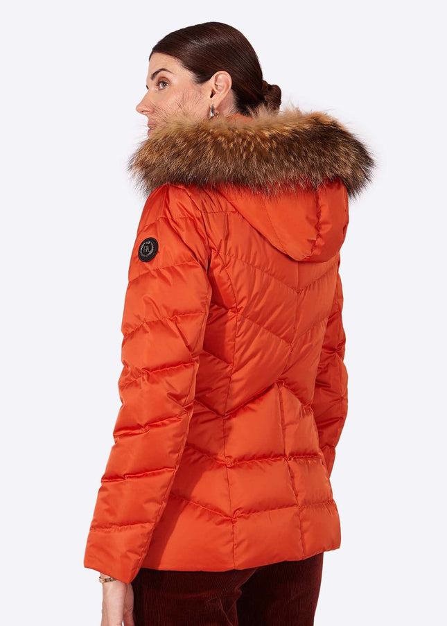 Women's down jacket LENA Naranja