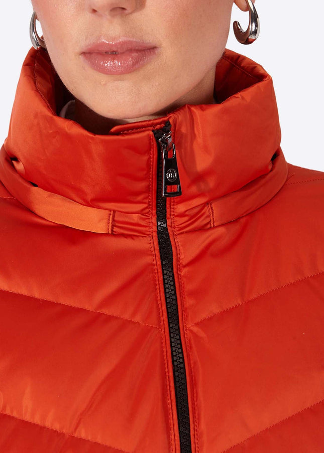 Women's down jacket LENA Naranja