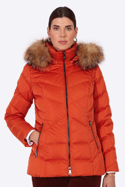 Women's down jacket LENA Naranja