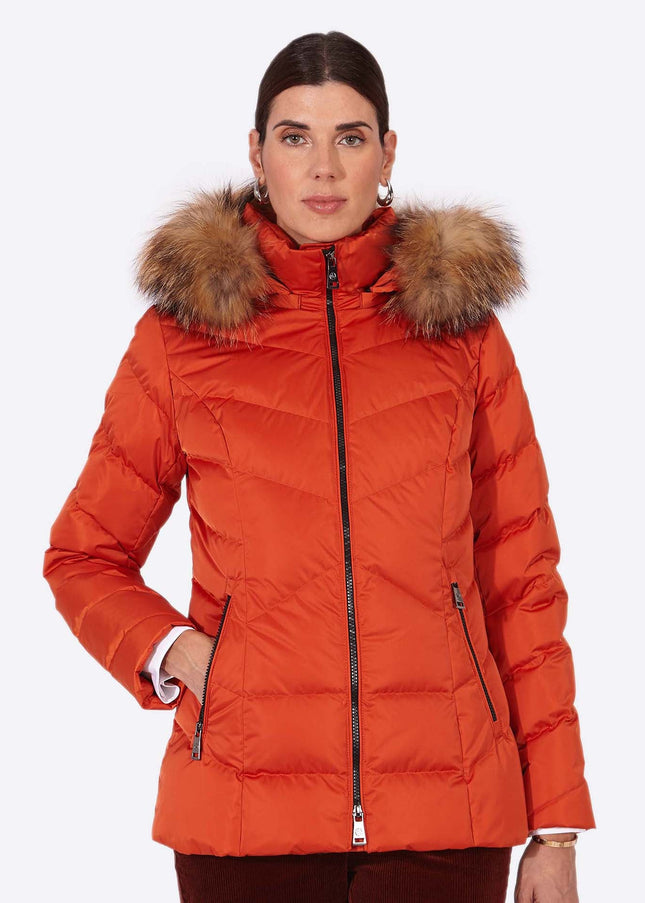 Women's down jacket LENA Naranja