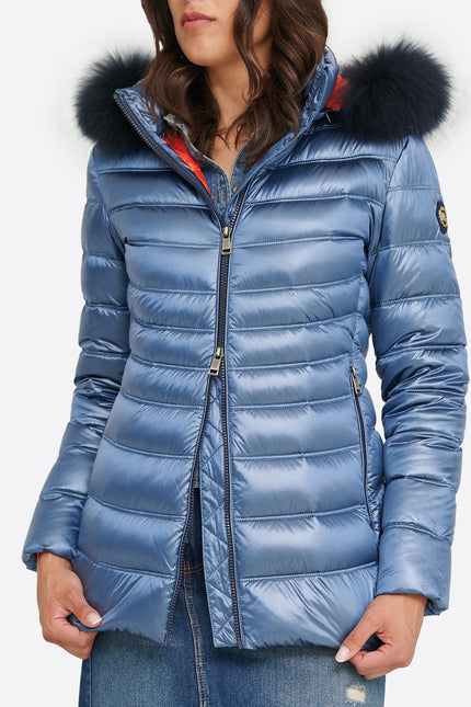 Women's down jacket LION Azul Raf