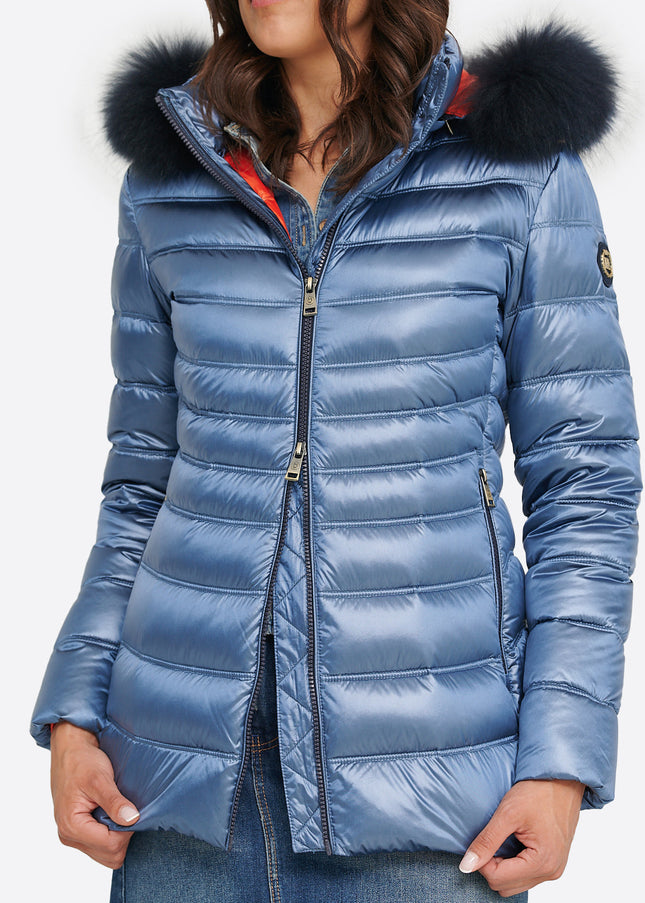 Women's down jacket LION Azul Raf