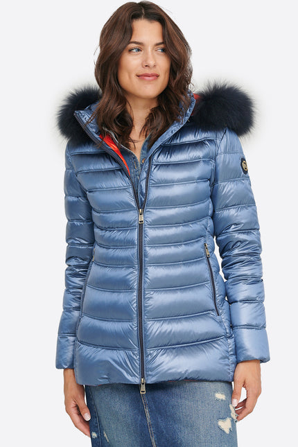 Women's down jacket LION Azul Raf