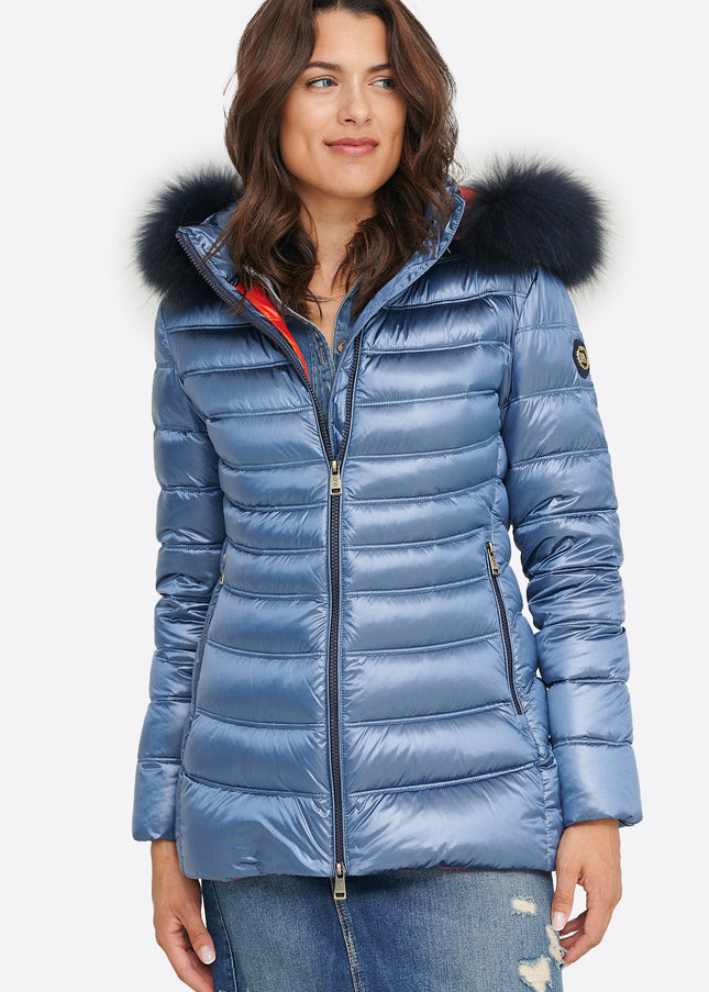 Women's down jacket LION Azul Raf