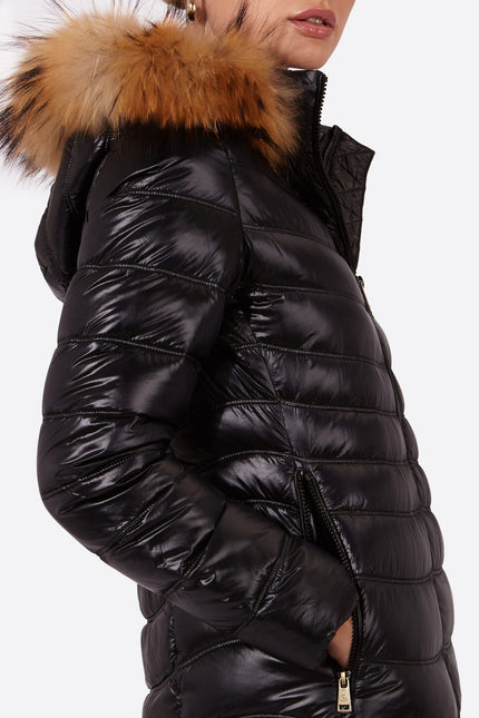 Women's down jacket LION Black