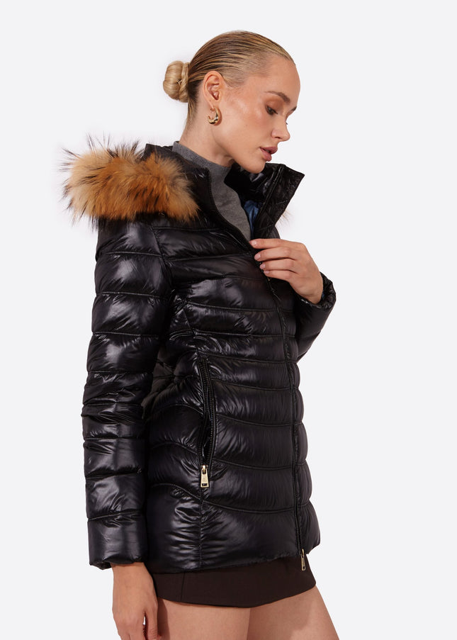 Women's down jacket LION Black