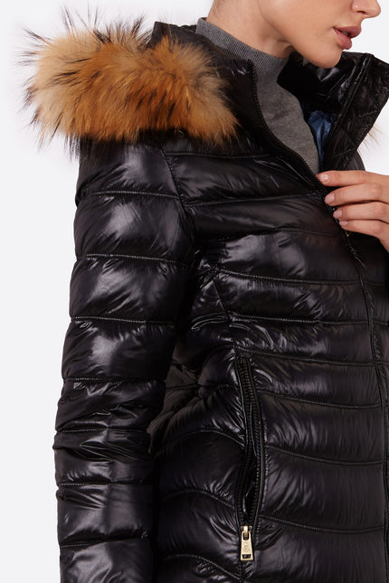 Women's down jacket LION Black