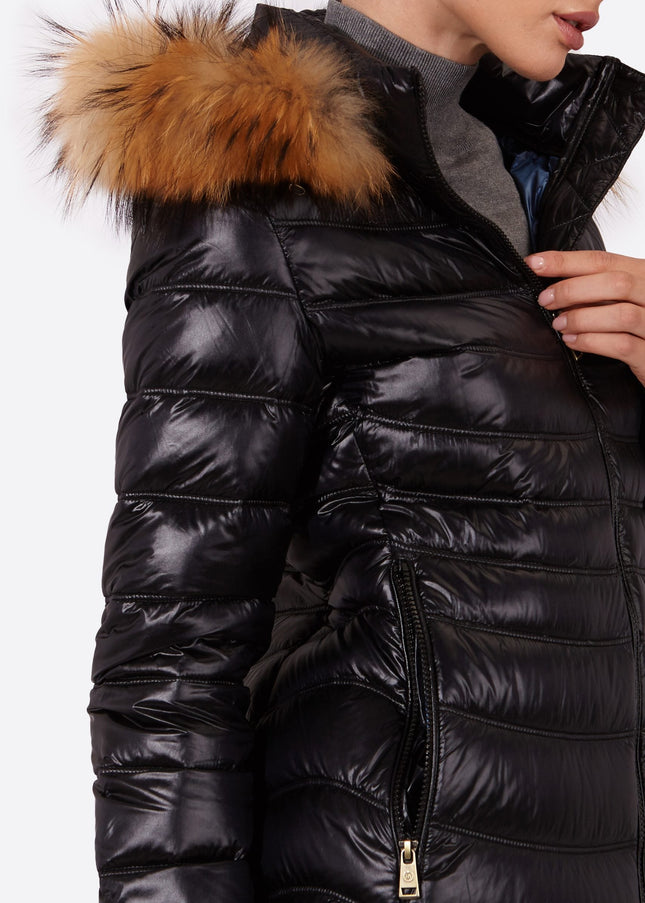 Women's down jacket LION Black