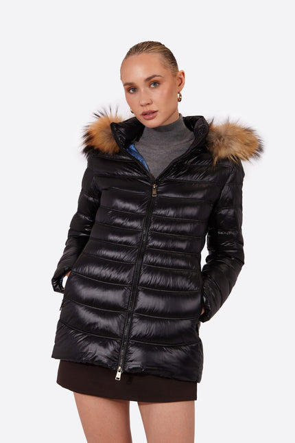 Women's down jacket LION Black