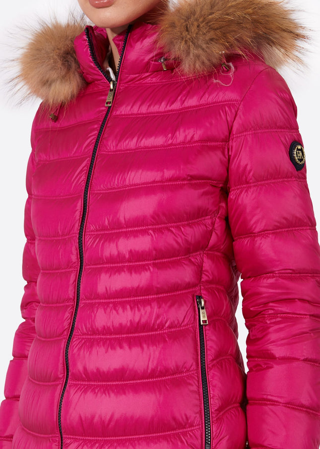 Women's down jacket LION Cardinal Pink