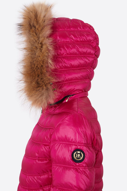 Women's down jacket LION Cardinal Pink