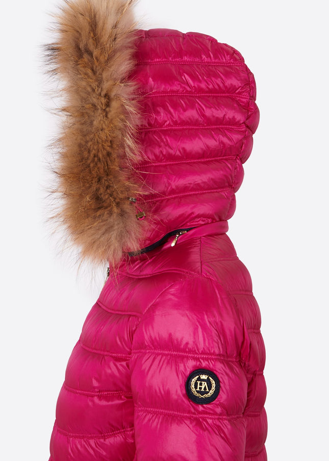 Women's down jacket LION Cardinal Pink