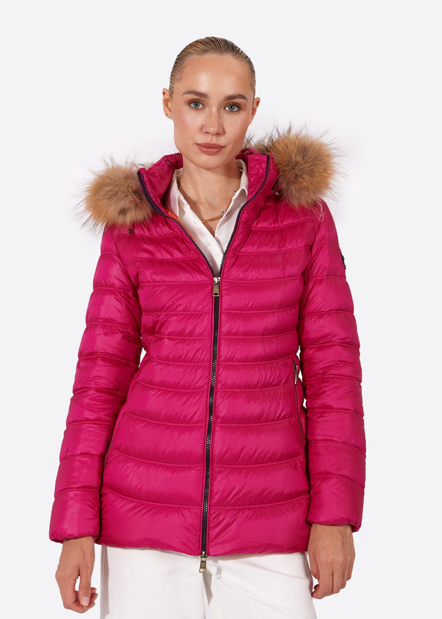 Women's down jacket LION Cardinal Pink