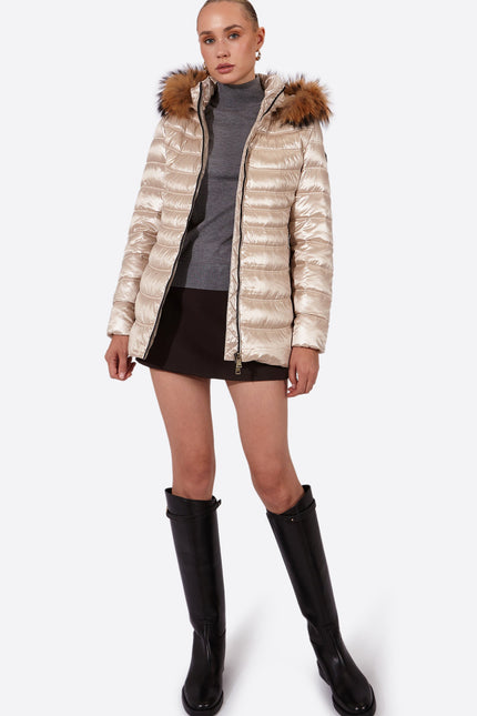 Women's down jacket LION Champagne