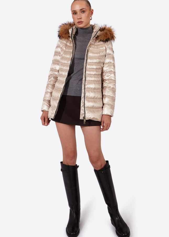 Women's down jacket LION Champagne