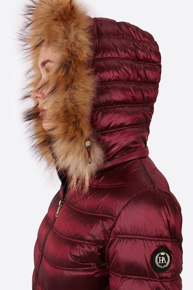 Women's down jacket LION DARK PURPLE