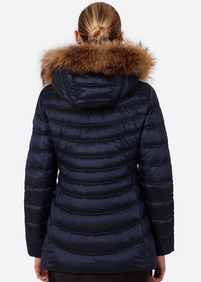 Women's down jacket LION Midnight Blue