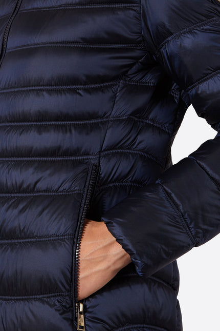 Women's down jacket LION Midnight Blue