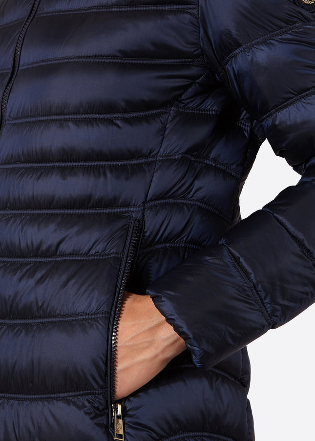 Women's down jacket LION Midnight Blue