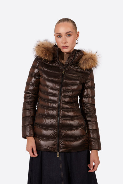 Women's down jacket LION Moka