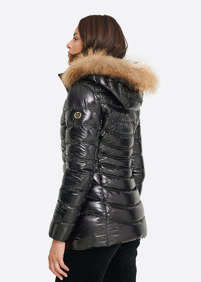 Women's down jacket LION Negro