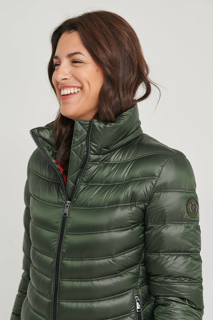 Women's down jacket LION Royal Green