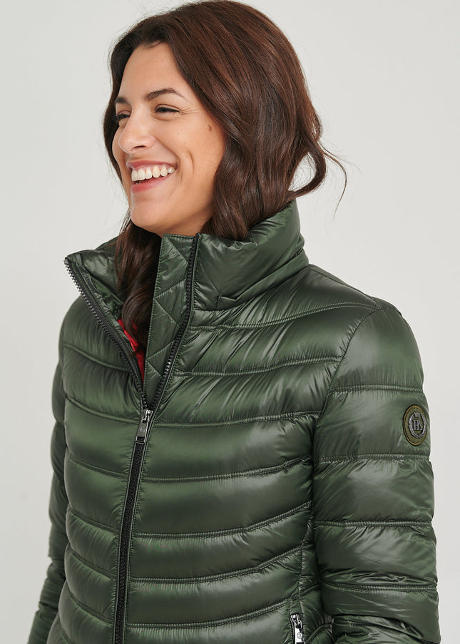 Women's down jacket LION Royal Green