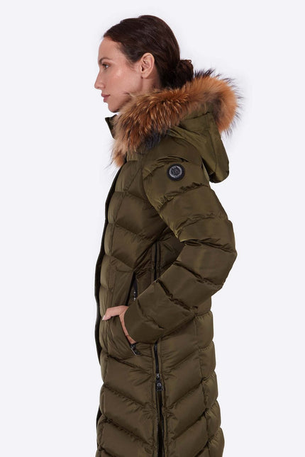 Women's down jacket MANHATTAN Army Green