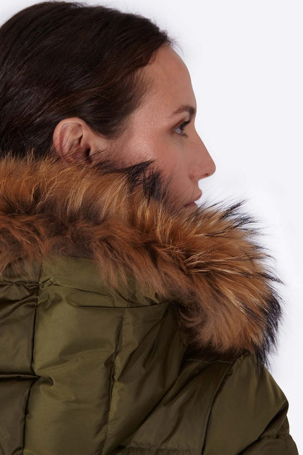 Women's down jacket MANHATTAN Army Green