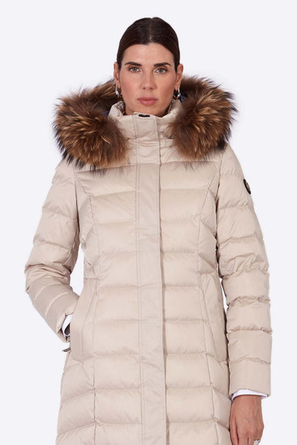 Women's down jacket MANHATTAN CHAMPAGNE-I