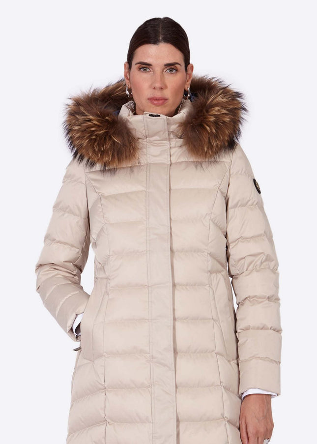 Women's down jacket MANHATTAN CHAMPAGNE-I