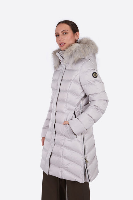 Women's down jacket MANHATTAN PEARL GREY/M