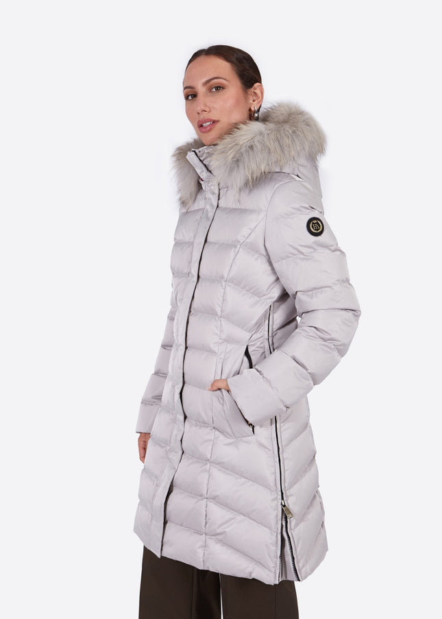 Women's down jacket MANHATTAN PEARL GREY/M