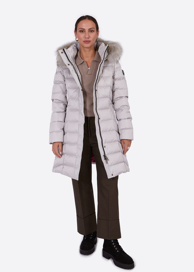 Women's down jacket MANHATTAN PEARL GREY/M