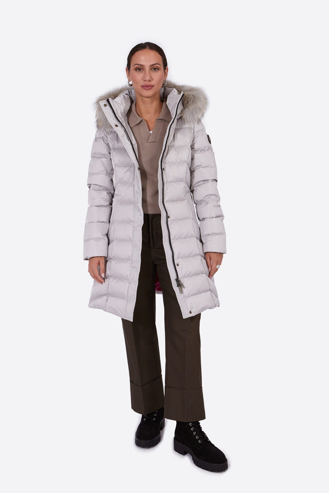 Women's down jacket MANHATTAN PEARL GREY/M