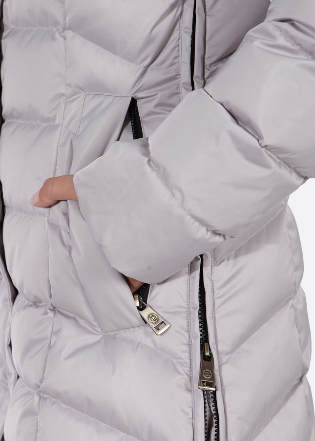 Women's down jacket MANHATTAN PEARL GREY/M