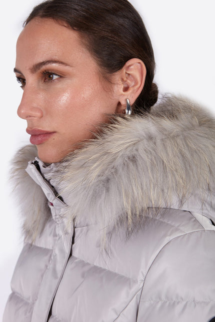 Women's down jacket MANHATTAN PEARL GREY/M