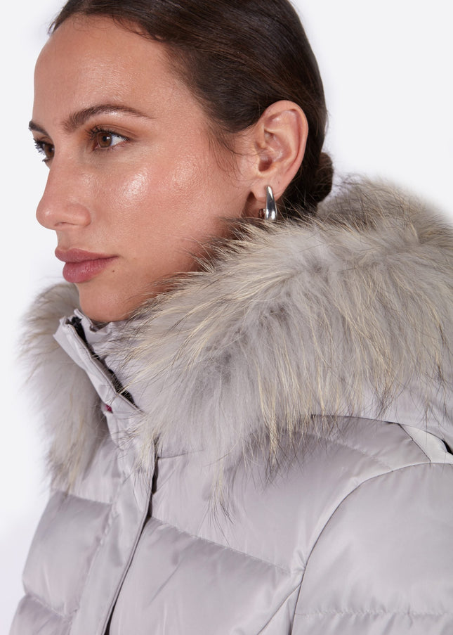 Women's down jacket MANHATTAN PEARL GREY/M