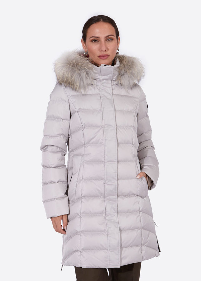 Women's down jacket MANHATTAN PEARL GREY/M