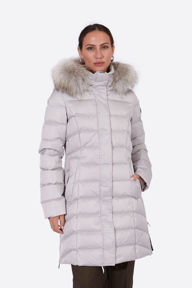 Women's down jacket MANHATTAN PEARL GREY/M