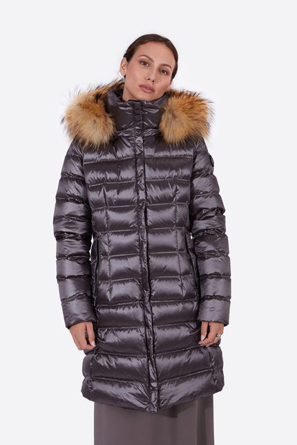 Women's down jacket NIKKI II ANTHRACITE