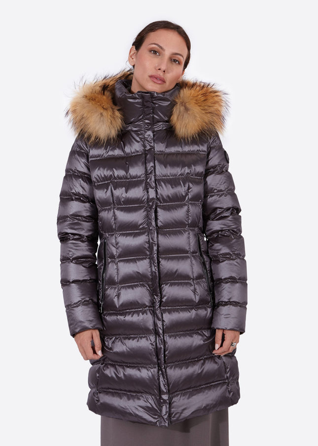 Women's down jacket NIKKI II ANTHRACITE