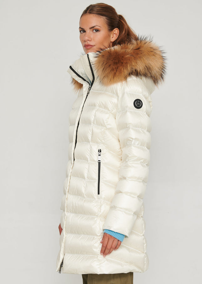 Women's down jacket NIKKI II NACRE