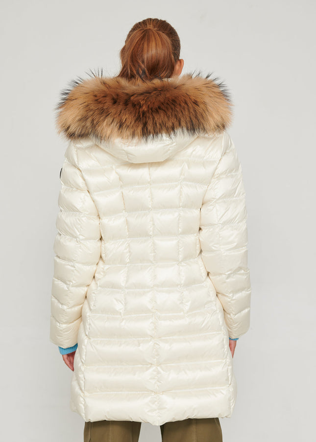 Women's down jacket NIKKI II NACRE