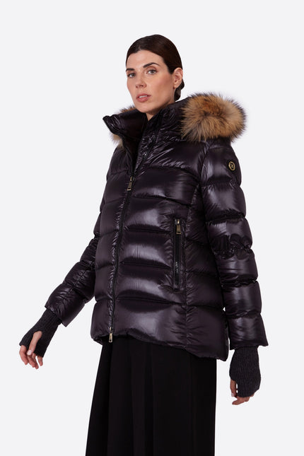 Women's down jacket PRINCESS-N BLACK