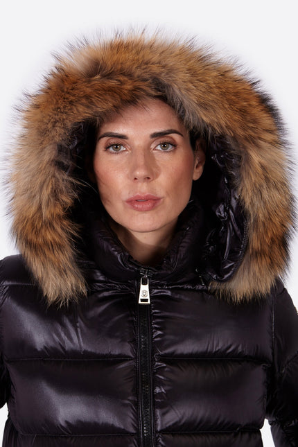 Women's down jacket PRINCESS-N BLACK