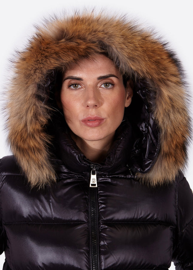 Women's down jacket PRINCESS-N BLACK