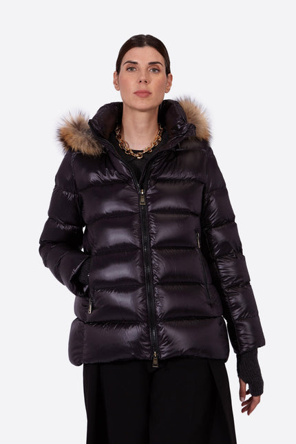 Women's down jacket PRINCESS-N BLACK