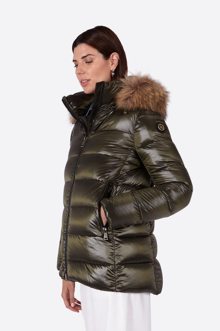 Women's down jacket PRINCESS-N KAKI