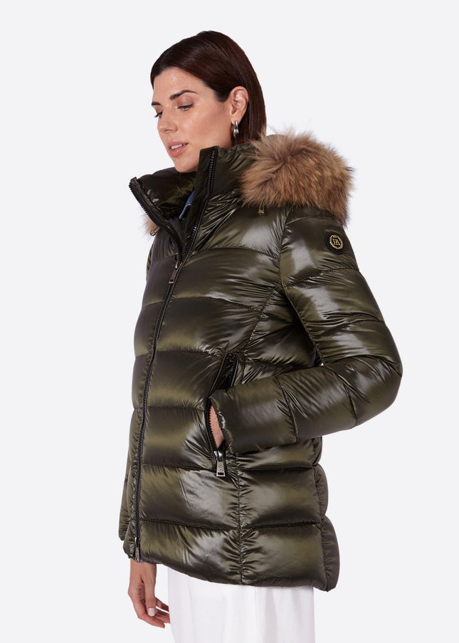 Women's down jacket PRINCESS-N KAKI